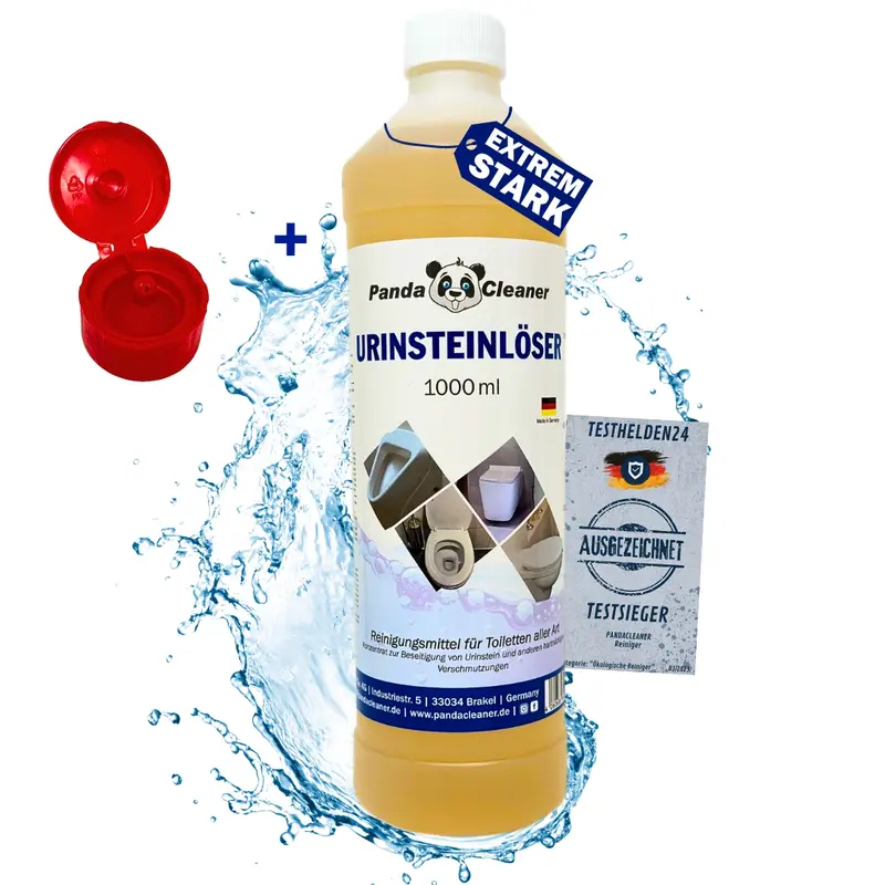 PandaCleaner Urinstein & Kalkstein Entferner 1000ml mit Dosierhilfe