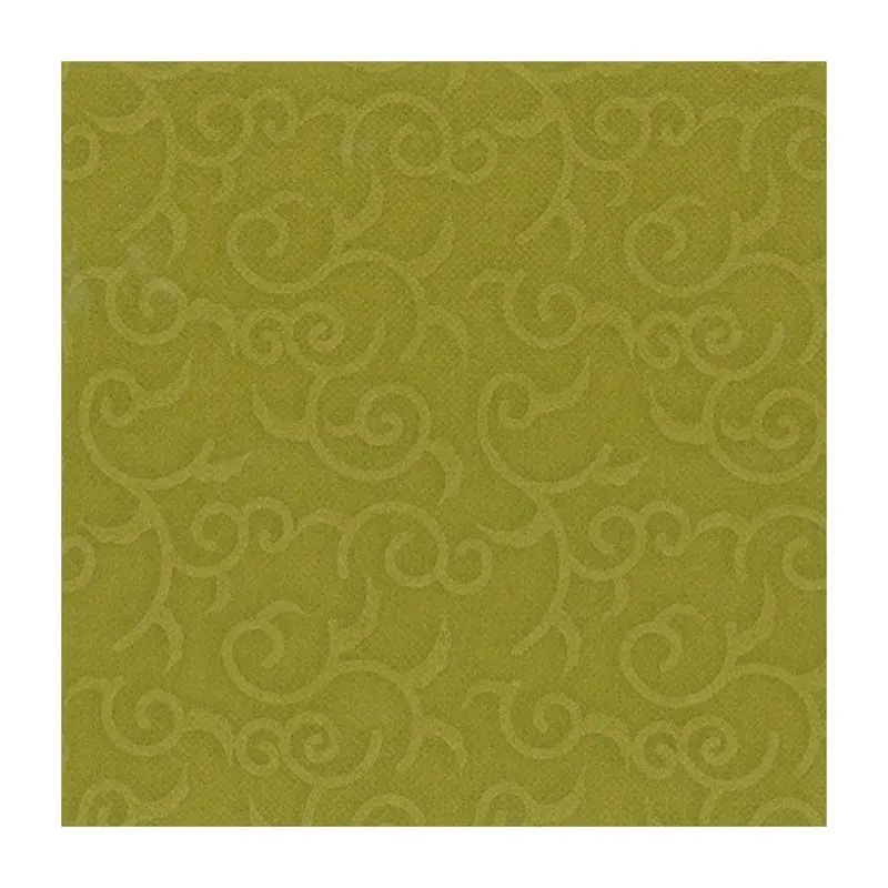 PAPSTAR CASALI Servietten Olivgrün 40 × 40 cm, 3-lagig – 250 Stück