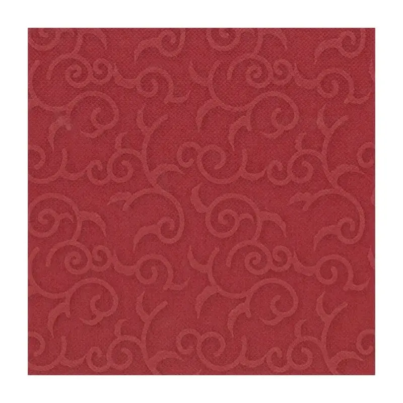 PAPSTAR ROYAL Collection CASALI Servietten Bordeaux 40 × 40 cm, 3-lagig, 250 Stück – Stoffoptik