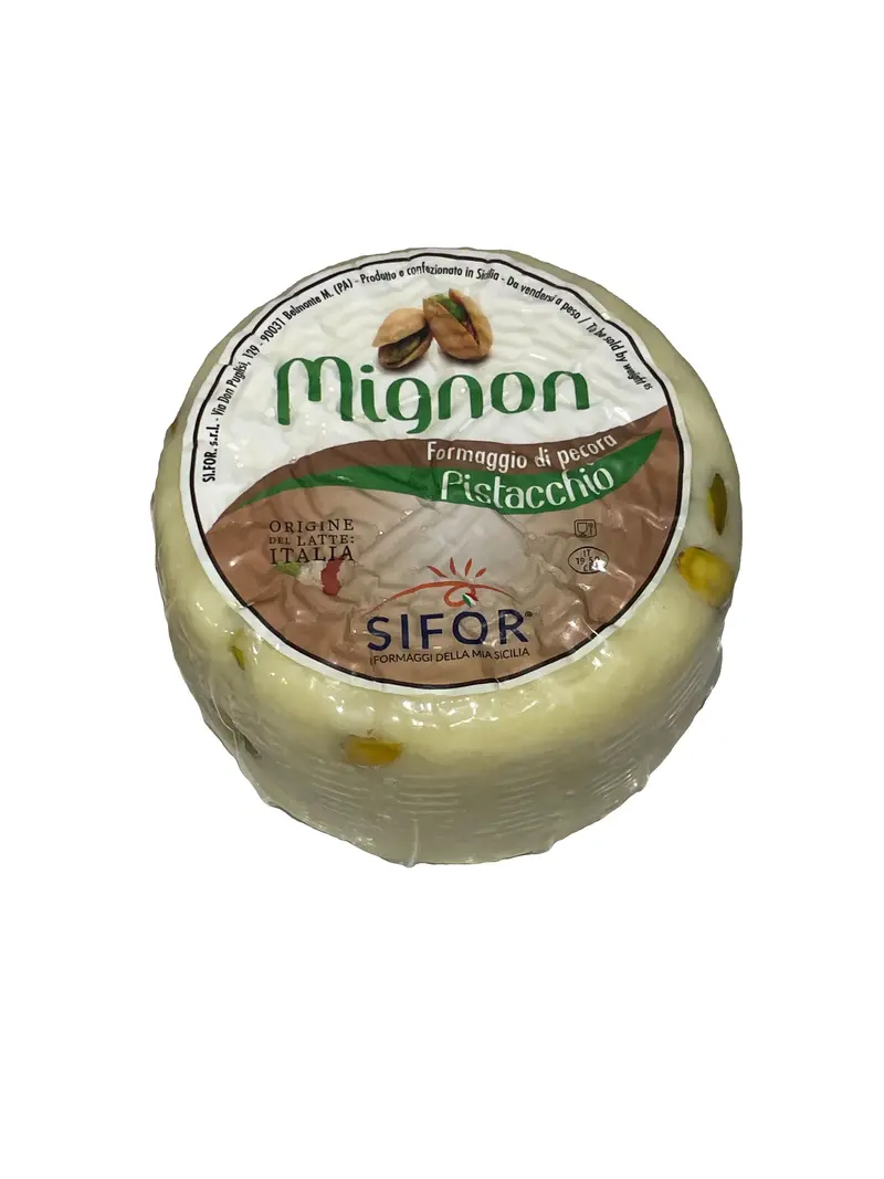 Pecorino Primo Sale Pistacchio - Mignon - milder Schafskäse mit Pistazien