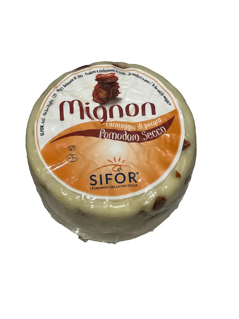 Pecorino Primo Sale Pomodoro Secco - Mignon - milder Schafskäse mit getrockneten Tomaten