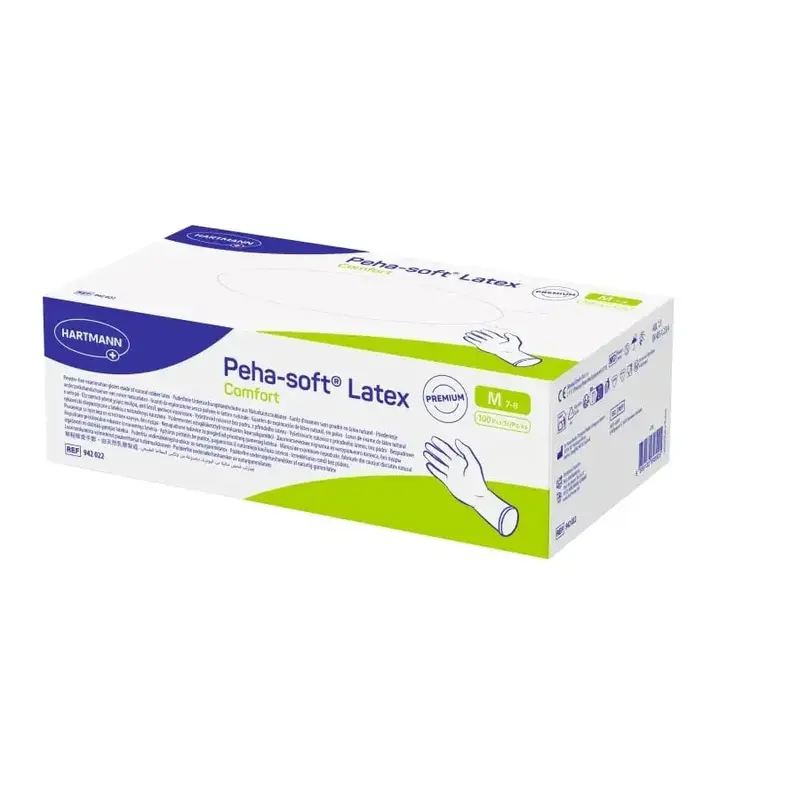 Peha-soft Latex Protect | Latexhandschuhe 100 Stück | Hartmann