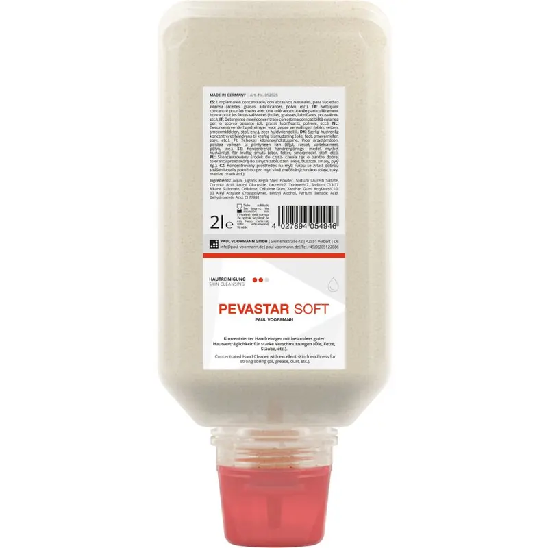 PEVASTAR SOFT Handreiniger - Konzentrierter Hautreiniger mit hoher Hautverträglichkeit