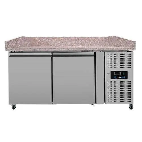 Pizzatheke 2 Türen mit Räder – 151x80x100cm