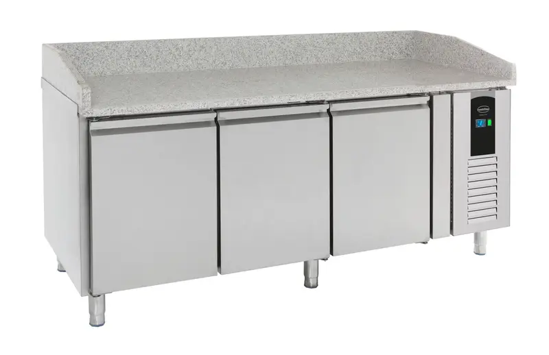 Pizzatisch 3 Türen Energy Line - 2020x800x1000 mm - 0,3 kW