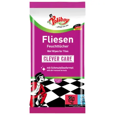 POLIBOY Fliesen-Feuchttücher Clever Care