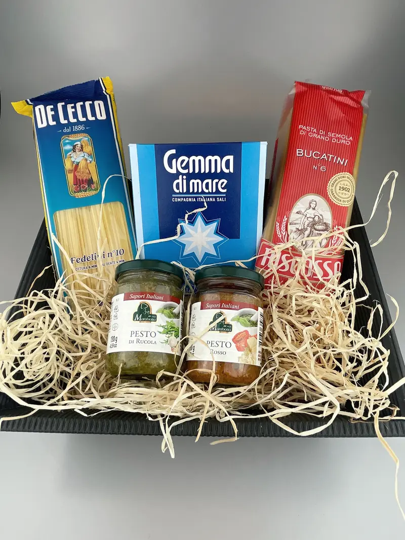 Präsentkorb "Pasta und Pesto"