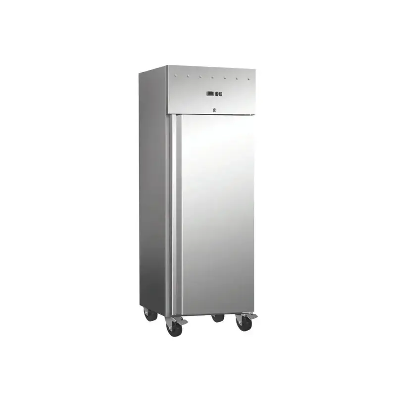 Premium Edelstahl Kühlschrank - 1-türig / 685 Liter mit Räder