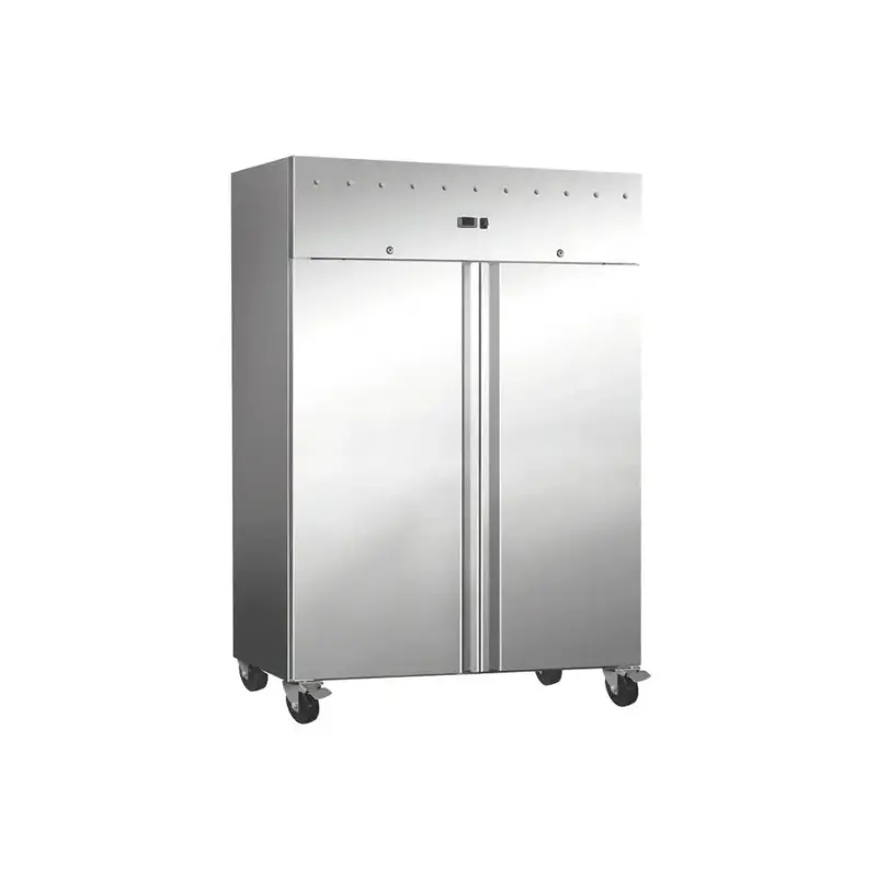 Premium Edelstahl Tiefkühlschrank - 2-türig / 1173 Liter