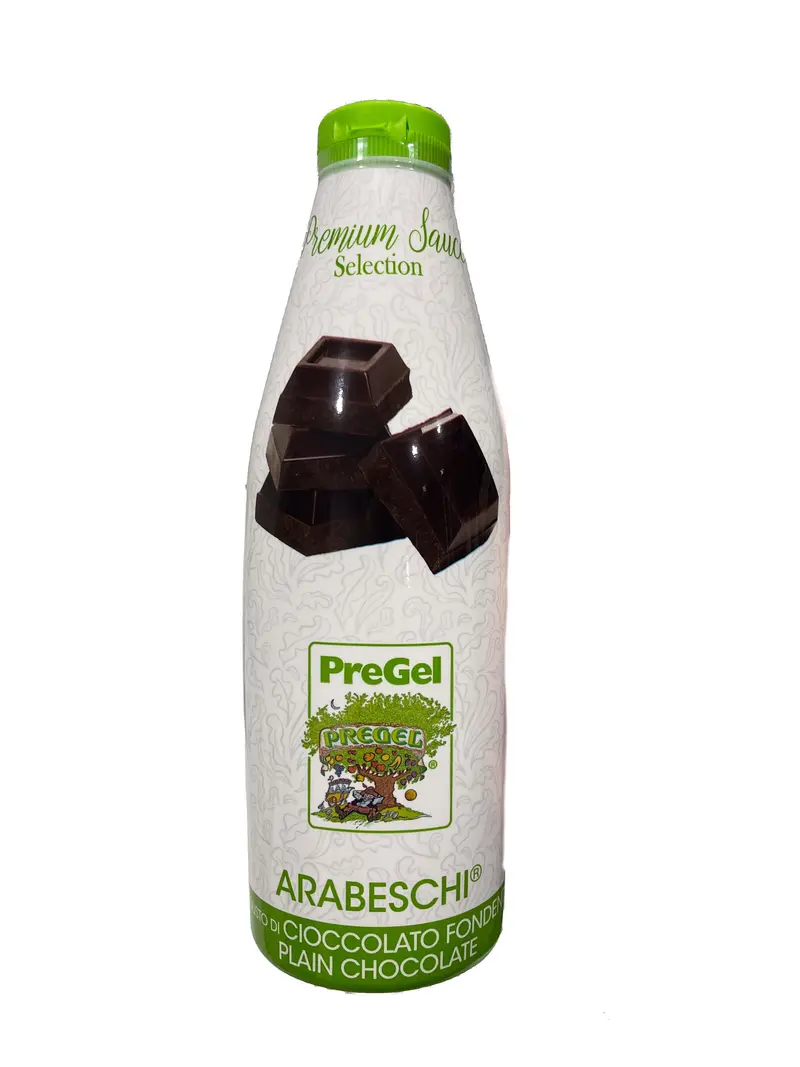 Premium Sauce Arabeschi Cioccolato Fondente – PreGel - Bitterschokoladensoße Schokosauce