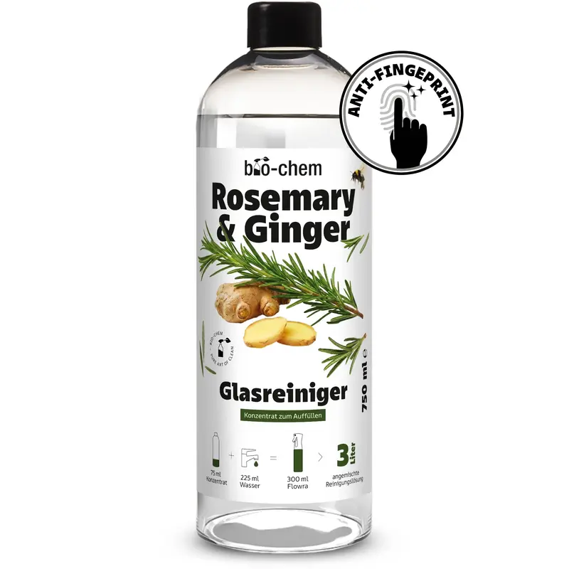 Rosemary & Ginger Glasreiniger Konzentrat (750 ML)