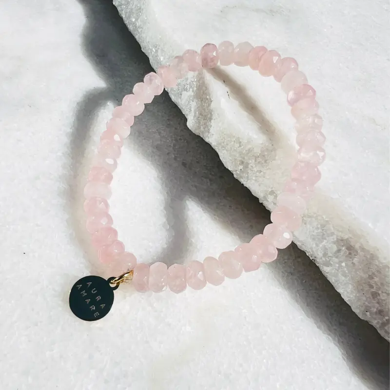 Rosenquarz Armband