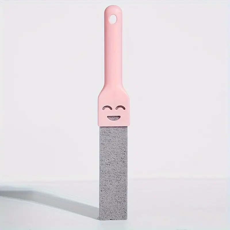 Roze Toiletscrubber Puimsteen met Smiley – Toilet Kalkverwijderaar Borstel – Puimsteen Toiletborstel tegen Kalkaanslag & Vlekken