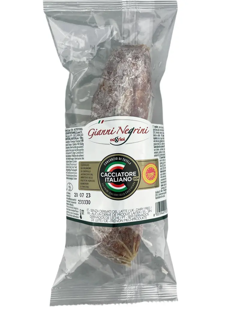 Salame Cacciatore – Gianni Negrini - Edel gewürzte italienische Salami aus Schweinefleisch