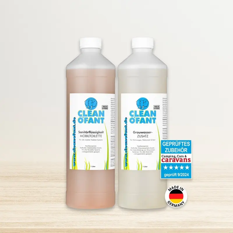 Sanitärflüssigkeit MOBILTOILETTE + Grauwasser ZUSATZ - Mikrobiologisch-Konzentrat-Set