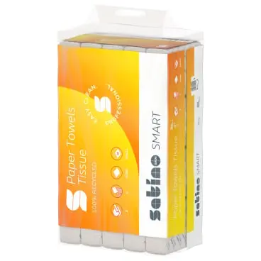 Satino Papierhandtücher smart, 24 x 23 cm, V-Falz, PT3, PT4