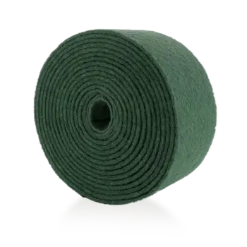 Schleifvlies Rolle Grün 17 cm x 10 m – 750 g/m² Profi Reinigungsvlies für Edelstahl, Metall, Holz & Lack | Waschbar zum Mattieren, Reinigen & Finishen