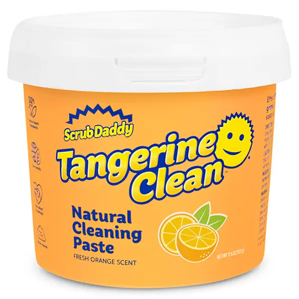 Scrub Daddy Tangerine Clean Schoonmaakpasta - Natuurlijk Schoonmaakmiddel tegen Vet en Kalk