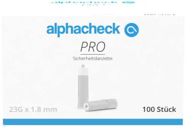 Sicherheitslanzette 23 G x 1,8 mm