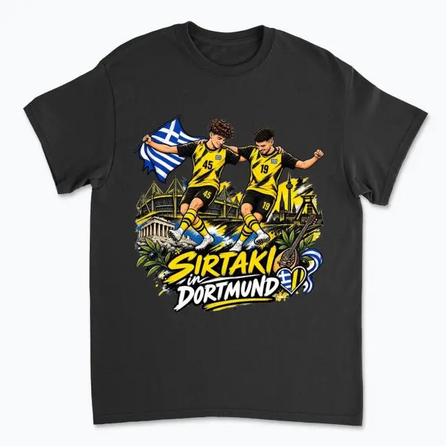 Sirtaki in Dortmund T-Shirt – Schwarz-Gelb Fan-Edition