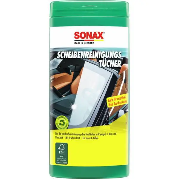 SONAX ScheibenReinigungsTücher-  412000