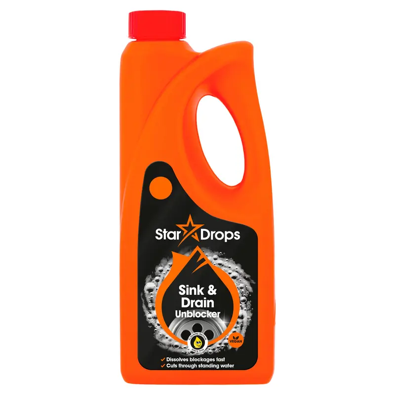 Star Drops Sink & Drain Unblocker 500ml – Krachtige Afvoerontstopper voor Direct Resultaat