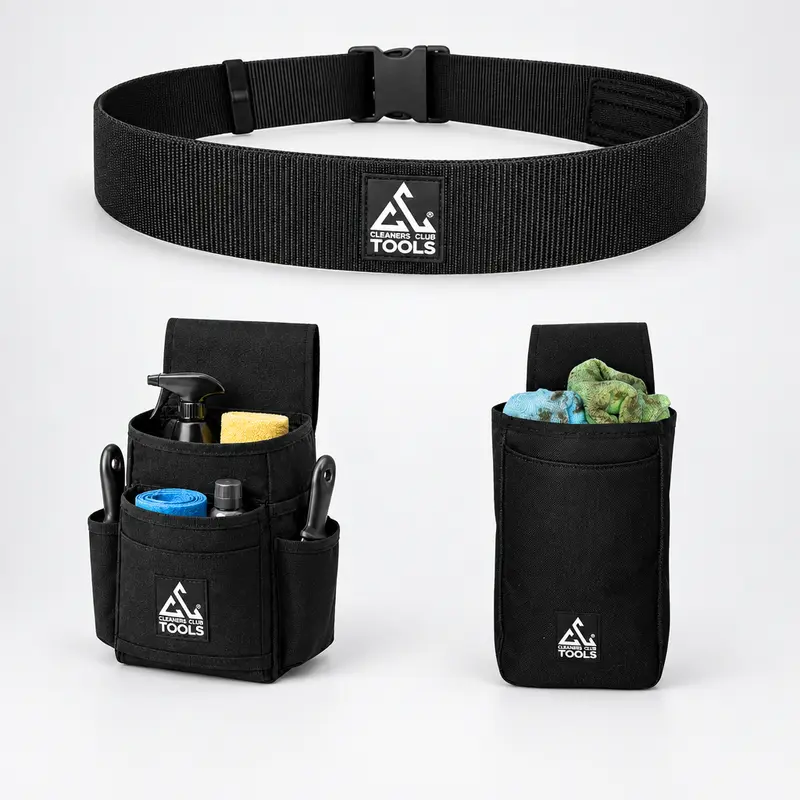 Starterset Glasreinigung – 1 Gürtel + 2 Taschen