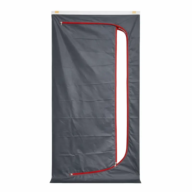 Staubschutztür 220 x 150 cm – Flammhemmend B2 – Wasserdicht, reißfest & wiederverwendbar – Heavy-Duty Polyester für Baustelle & Renovierung