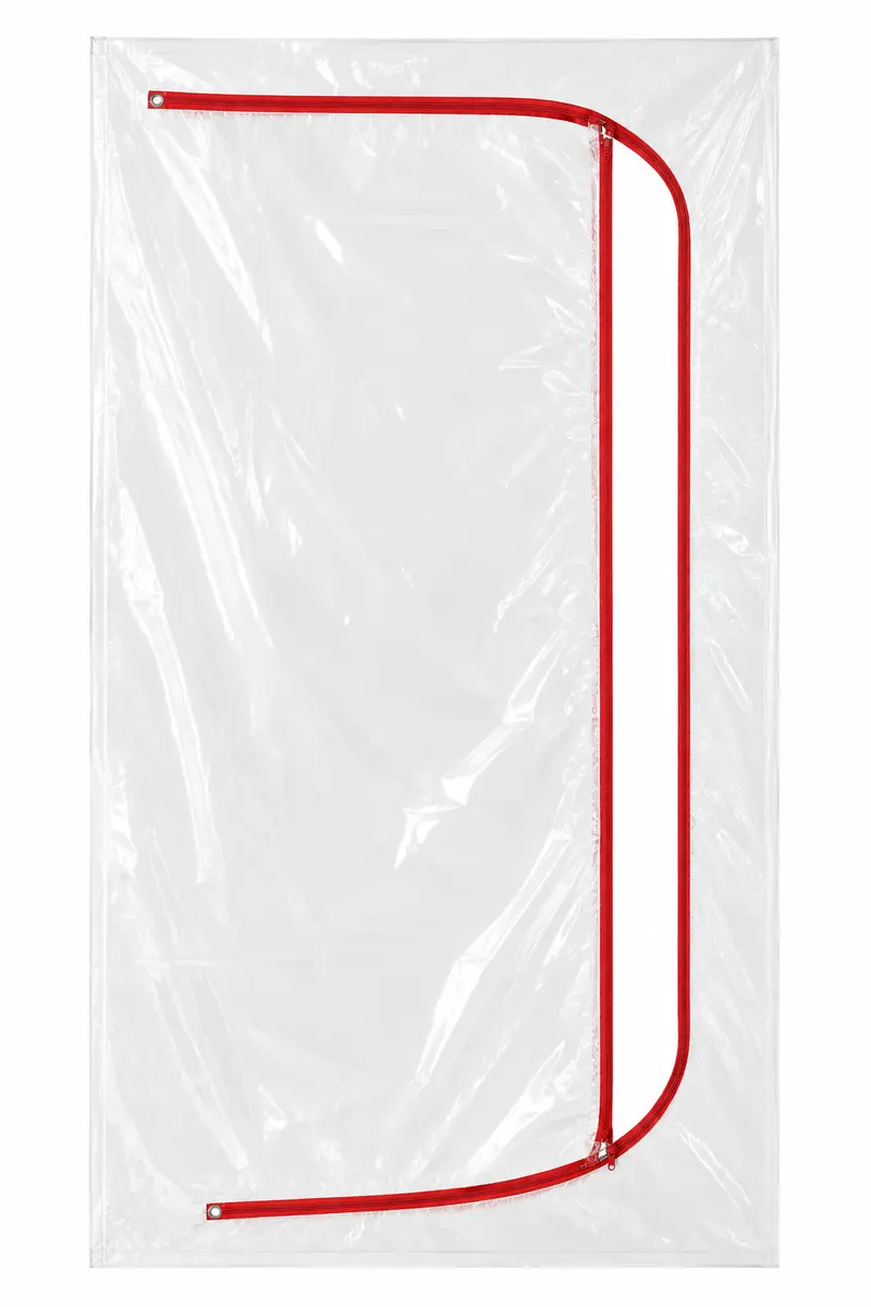 Staubschutztür XXL 1,50x2,50m Glasklar | Profi Bautür mit C-Reißverschluss