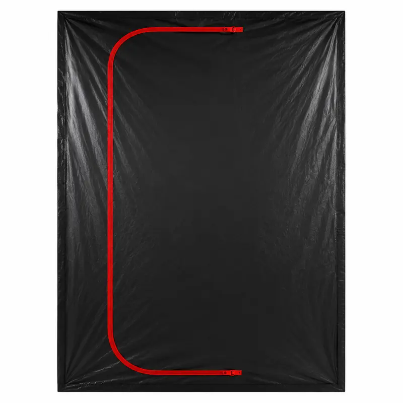 Staubschutztür XXL 2,00x2,50m Eco | Blickdichte Schmutzschleuse aus Recycling-Material