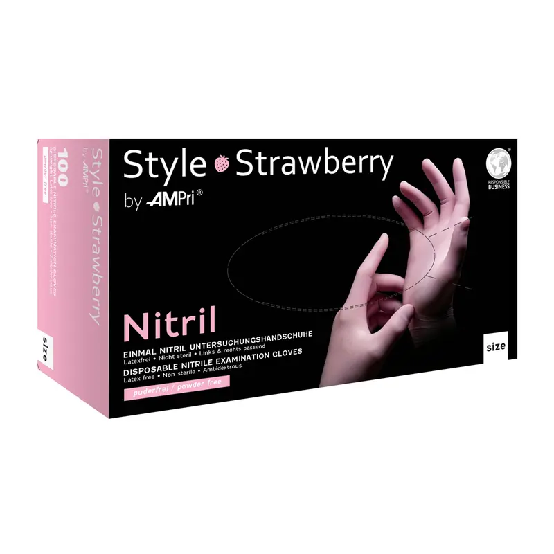 Style Strawberry - Nitril-Untersuchungshandschuh