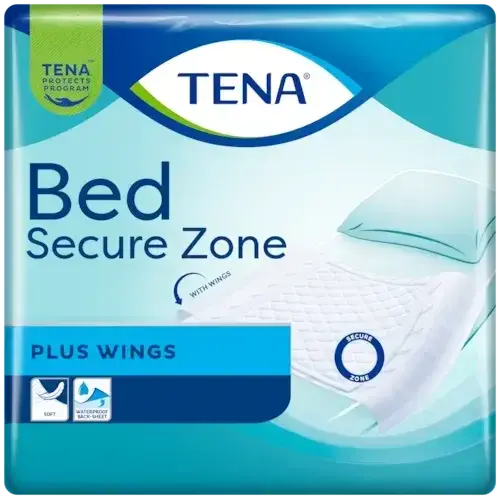 TENA Bed Plus Wings 180 x 80 cm | Inkontinenz Unterlagen | 20 Stück