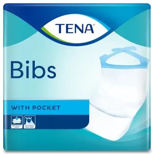 TENA Bibs 37x46cm Medium | Lätzchen | 150 Stück