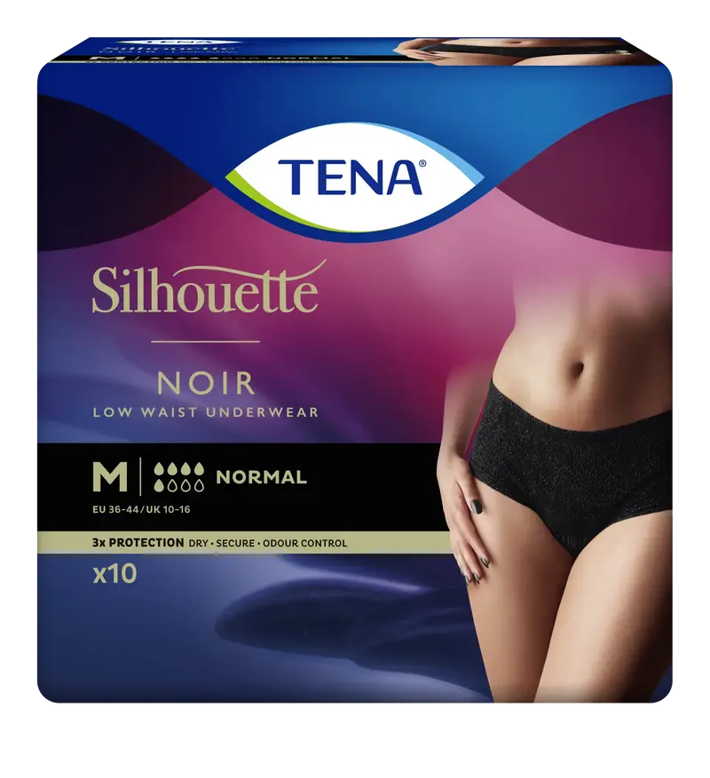 TENA Unterwäsche Silhouette Pants Normal Noir