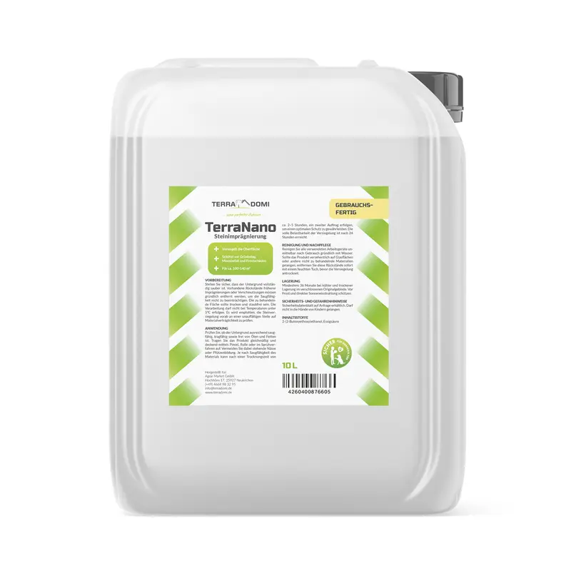 TerraNano Steinimprägnierung für Terrasse & Pflastersteine