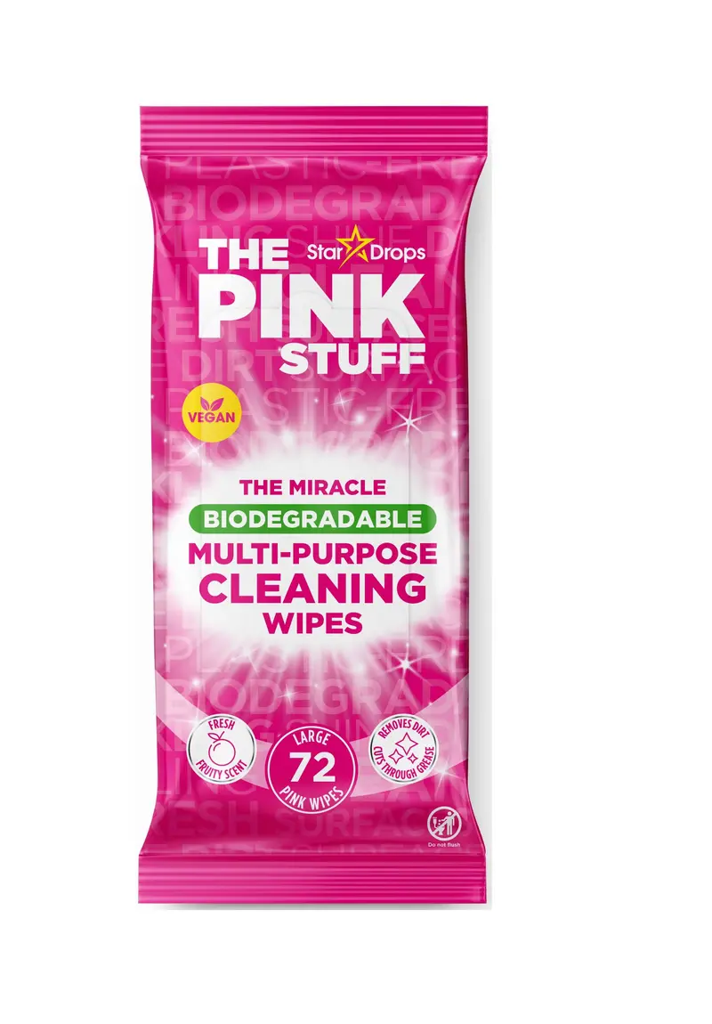 The Pink Stuff Antibacteriele Reinigingsdoekjes Biologisch afbreekbaar 72 stuks - Limited Edition