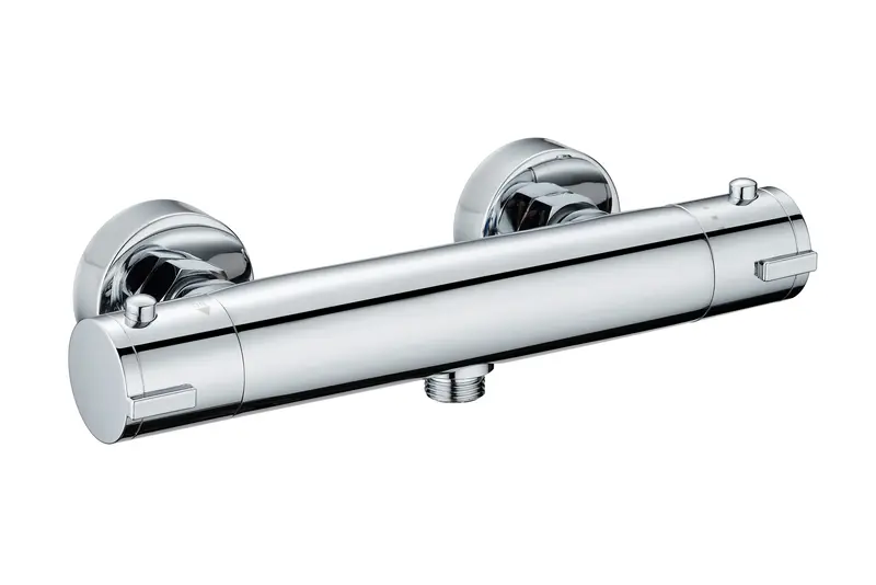 Thermostat-Brausearmatur mit 38 °C Sicherheitssperre in Chrom