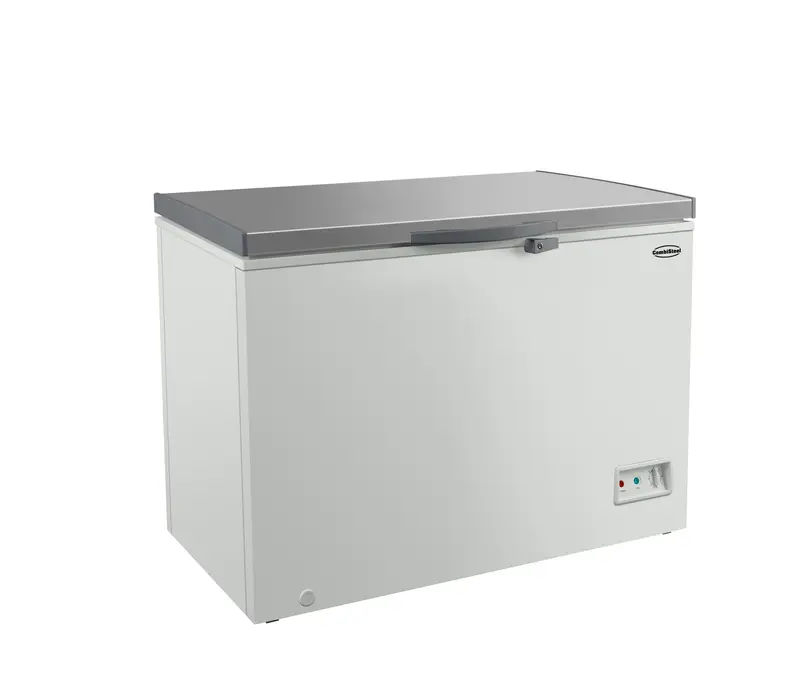 Tiefkühltruhe Edelstahl Deckel 402 L - 1275x740x825 mm - 0,24 kW