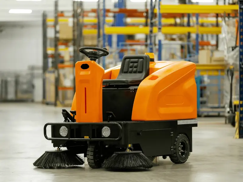 Tobasa KM120-PRO bis zu 8.000 m²/h Aufsitz-Kehrmaschine