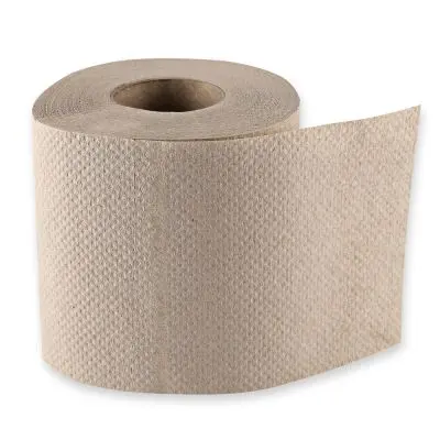 Toilettenpapier 1-lagig aus Recyclingpapier - Karton mit 64 Rollen (8x8 Rollen)