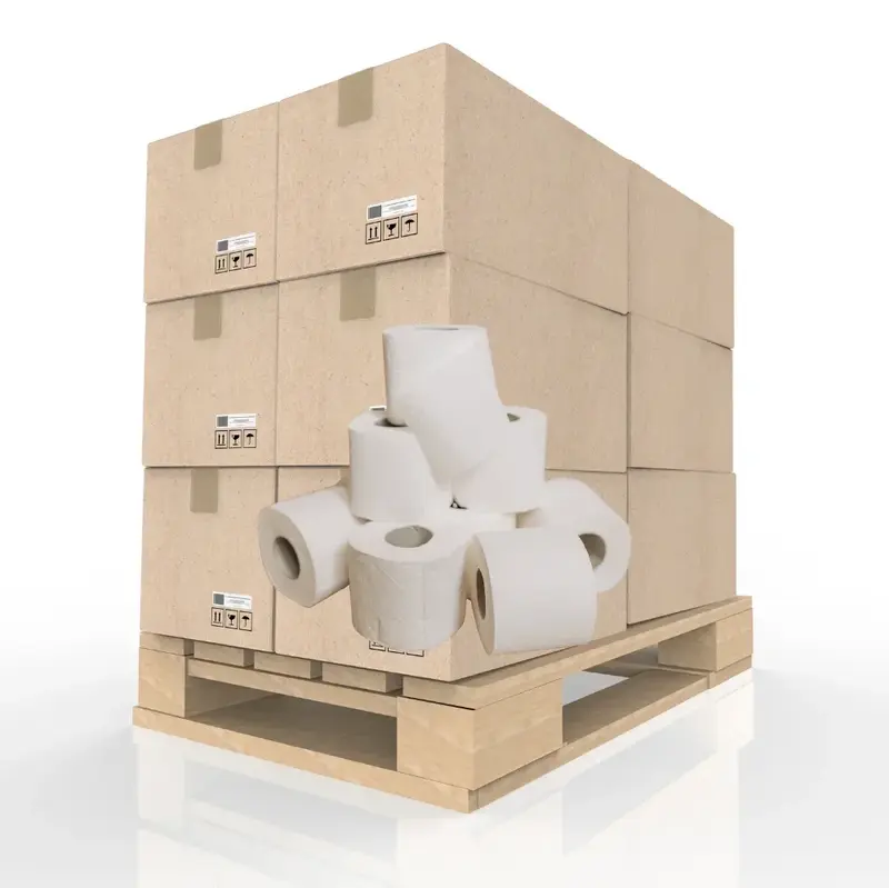 Toilettenpapier 2-lagig weiß 250 Blatt | 2.112 Rollen Palette