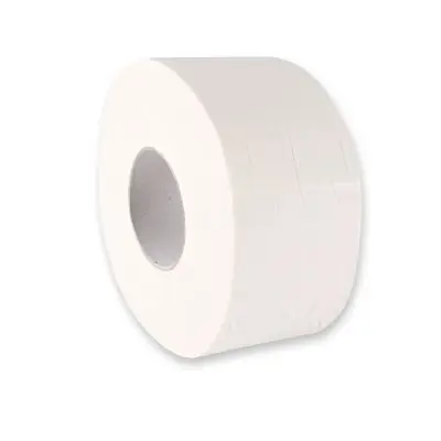 Toilettenpapier Jumbo aus 2-lagiger Zellulose / 1000 Abrisse - Karton mit 12 Rollen
