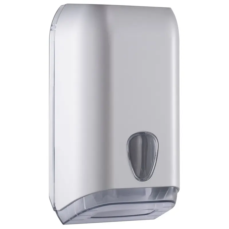 Toilettenpapierspender Satin, Interfold aus Kunststoff