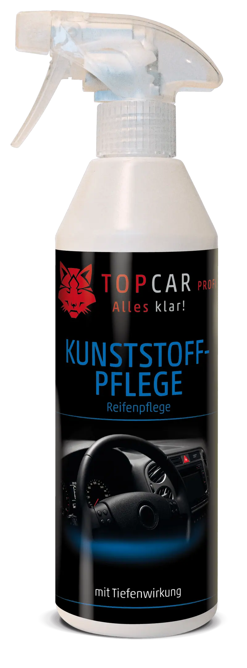 TOP CAR PROFI  Kunststoffpflege mit Tiefenwirkung - Reifenpflege - 500ml Sprühflasche-01022