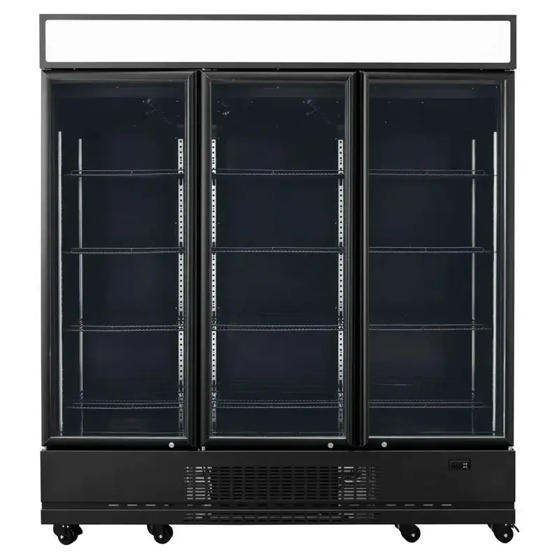 TOPLINE Getränkekühlschrank 1610 Liter mit Leuchtaufsatz "schwarz"