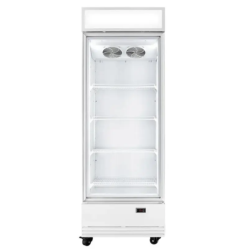 TOPLINE Getränkekühlschrank 570 Liter mit Leuchtaufsatz "weiß"