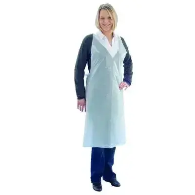Ulith® Protect LDPE Schürzen | Typ 20 | weiß| 50 Stk./Beutel | gehämmert
