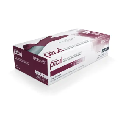 Unigloves BURGUNDY PEARL Einmal-Untersuchungshandschuhe aus Nitril