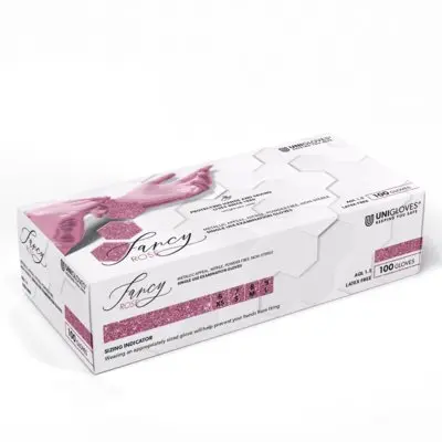 UNIGLOVES FANCY ROSE - Nitrilhandschuh 10x100Stück