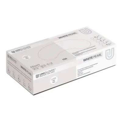 Unigloves White Pearl 10x100 Stk.